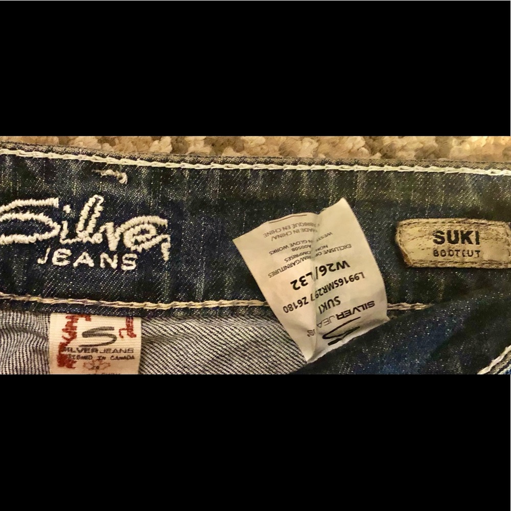 Silver Suki Stretch Boot Cut Jeans 26/32 - Picture 5 of 5